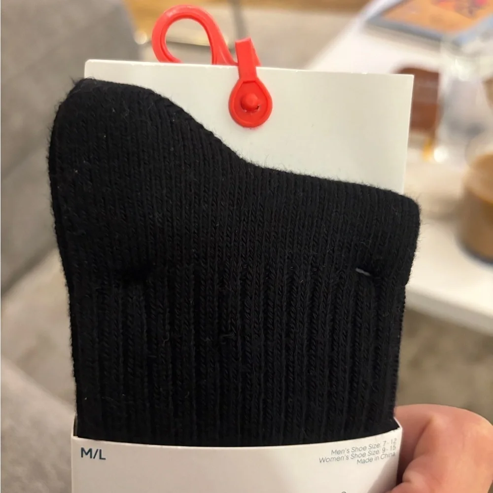 NEW! Tommy John Black Casual Crew Socks